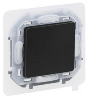 Выключатель 1-клав проходной IP44 антрацит Inspiria 673673