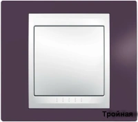 Рамка 3-пост горизонт. Гранат Schneider Unica MGU6.006.572