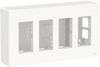 Блок открытой установки 4х2 Unica Systeme+ Schneider Electric NU124418 белый