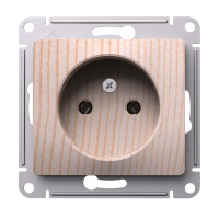 Розетка Systeme Electric Glossa без заземления без шторок, 16А, механизм, СОСНА GSL001541