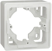 Коробка для открытой установки 1-постовая Unica Studio Schneider Electric белый NU800218