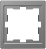 Рамка 1-постовая Merten D-Life Schneider Electric нержавеющая сталь MTN4010-6536