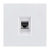 Накладка розетки телефонной RJ11, Белый глянцевый Brionilux серия Z (ZGN019WG)