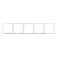 Рамка пластиковая 5-поставая Voltum S70 белый глянцевый VLS100501