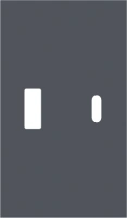 USB+type с накладкой 2-ух модульная MEITON грифель матовый AL12C