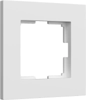 Рамка из пластика на 1 пост белый матовый Werkel Slab W0012961