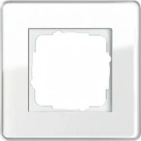 1 м. Белое стекло рамка Gira 0211512