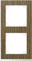 Рамка 2-постовая Schneider Electric M-Pure Merten Systeme M, дуб/активный белый MTN4020-3674