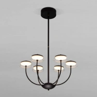 Потолочный светильник со стеклянным плафоном Eurosvet 50388 LED Черный