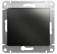 Переключатель 1-клавишный схема 6 10AX Systeme Electric Glossa, антрацит GSL000761