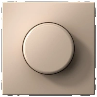 Светорегулятор (диммер) поворотно-нажимной Systeme Electric ArtGallery, LED, RC, 400Вт, песочный  GAL001223