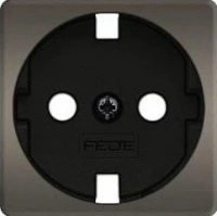 Розетка с шторками 2к | 3 16А 250 Fede FD16523 | FD04314GR-M | FD16-BAST