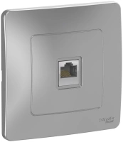 Розетка скрытой установки компьютерная RJ45 Systeme Electric Blanca BLNIS045003, Алюминий