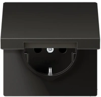 Розетка с крышкой Jung LS990 AL1520KLAN
