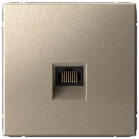 Розетка компьютерная RJ45, кат. 5е Systeme Electric ArtGallery шампань GAL000583