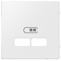 Лицевая панель для USB механизма 2.1 А Merten Systeme M Schneider Electric полярно-белый MTN4367-0319