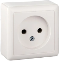 Розетка без заземления 10А Systeme Electric Hit, БЕЛЫЙ RA10-131I-B