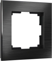 Рамка из металла на 1 пост Аluminium черный алюминий Werkel Aluminium черный алюминий W0011708