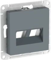 Накладка двойная Systeme Electric AtlasDesign для информационных функций типа Keystone, ГРИФЕЛЬ ATN000790