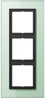 Рамка трехместная цвет стекло матовое белое Jung LS990 LSP983GLAS