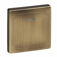 Клавиша с световым индикатором Merten Antique Schneider Electric MTN438043, античная латунь