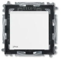 Проходной 1-клав. ABB Levit белый 2CHH596940A4003