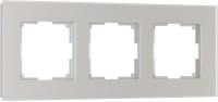 Рамка из стекла на 3 пост Werkel Senso дымчатый soft-touch W0033117