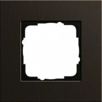 1 м. Алюминий Коричневая рамка Gira 0211127