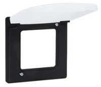 Рамка с защитной крышкой IP44 антрацит Inspiria 673923
