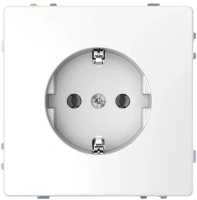 Розетка 16 А с заземляющим контактом без шторок Merten D-Life Schneider Electric белый лотос MTN2301-6035
