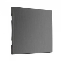 Перекрестный 1-клав выключатель графит рифленый Werkel W1113001 + W1119004