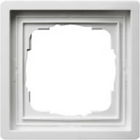 1 м. Глянцевая Белая рамка Gira 0211112