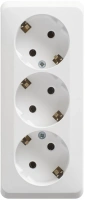 Розетка тройная с заземлением 16А Systeme Electric Etude, БЕЛЫЙ PA16-011B