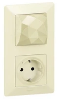 Valena Life стартовый пакет: шлюз WiFi + умная розетка + главный беспроводной выключатель "Я дома/Я вне дома" цвет слоновая кость