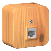 Розетка компьютерная RJ45 с изолирующей пластиной Systeme Electric Blanca BLNIA045005, Ясень