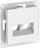 Накладка двойная Systeme Electric AtlasDesign для информационных функций типа Keystone, БЕЛЫЙ ATN000190