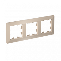 Рамка 3-поставая универсальная Systeme Electric (Schneider Electric) AtlasDesign Air, песочный ATN221203