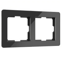 Рамка из акрила на 2 поста Acrylic черный Werkel Acrylic черный W0022708