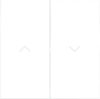 Клавиши для выключателя жалюзи Voltum S70 белый матовый Soft touch пластик (VLS002502)