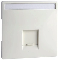 Лицевая панель для розетки 1-портовая Merten Antique Schneider Electric MTN466419, полярно-белый