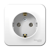 Розетка с заземляющим контактом без шторок с изолирующей пластиной 16A 250В Systeme Electric Blanca BLNRA010111, БЕЛЫЙ
