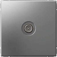 TV Розетка оконечная 1DB Systeme Electric ArtGallery, сталь GAL000991