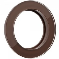 Рамка 1 местная коричневое стекло Favorit Runda Werkel W0015114