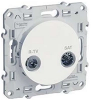 Розетка R-TV-SAT оконечная Schneider Odace белый S52R455