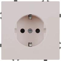 Розетка штепсельная SCHUKO 16A/250 В, кашемир матовый Kollinger Eclipse EC-014CM
