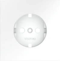 Накладка для розетки с заземлением Voltum S70 белый матовый Soft touch пластик (VLS000602)