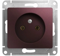 Розетка без заземления 16А 250В механизм Systeme Electric (Schneider Electric) Glossa, баклажановый GSL001141