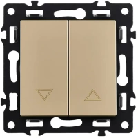Механизм управления жалюзи 2-клавишный, золотой бархат Brionilux серия G Plast (GP013GD)