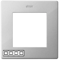 Рамка 4 местная алюминевая 2400640-033 Simon 24 Radiant