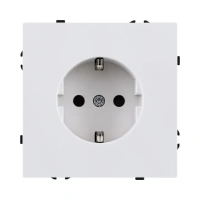Розетка штепсельная  16A/250 В, белый глянцевый Brionilux серия Z (ZG014WG)
